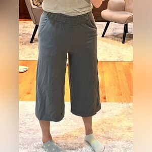 LULULEMON Gray Wide Leg Capri